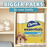 PROCTER & GAMBLE Charmin® 03154 Essentials Soft Bathroom Tissue, Septic Safe, 2-Ply, White, 330 Sheets/Roll, 12 Rolls/Pack, 4 Packs/Carton