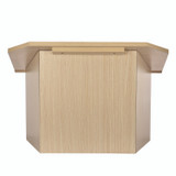 ADIROFFICE I66105MEO Foldable Tabletop Podium Lectern Speaker Stand, 27 x 16 x 19, Medium Oak