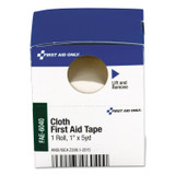 FIRST AID ONLY, INC. FAE6040 First Aid Tape, Acrylic/Cloth, 1" x 5 yds, White
