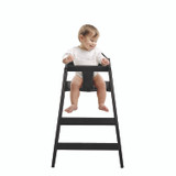 ALPINE INDUSTRIES ALP41202ESP Wooden Stackable High Chair, Supports Up to 50 lbs, 29.02" h, Espresso, 2/Pack