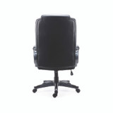 ALERA KD4519 Alera Kirkdale Bonded Leather Manager Chair, Supports Up to 275 lb, 16.18 to 22.76 Seat Height, Black Seat/Back, Black Base