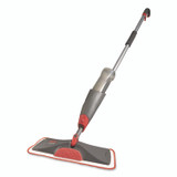 RUBBERMAID COMMERCIAL PROD. 1M15 GRYRD Reveal Microfiber Spray Mop Kit, Microfiber Head, 54.5" Silver/Black Handle