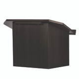 ADIROFFICE I66105BLK Foldable Tabletop Podium Lectern Speaker Stand, 27 x 16 x 19, Black