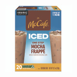KEURIG DR PEPPER McCafe® 5000372394 Mocha Frappe Iced Coffee Keurig K-Cup Pods, 20/Box