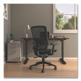 ALERA HL42BME18 Alera Hollins Ergonomic Mesh Swivel Task Chair, Supports Up to 275lb, 18.57 to 22.54 Seat Height, Black Seat/Back, Black Base