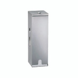 BOBRICK WASHROOM 273 Toilet Tissue Dispenser for Single Roll, 6.5 x 4 x 1, Gray