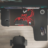 EUREKA ERGONOMIC 01875 L-Shaped Standing Desk, Right Desk, 60" x 43.69" x 29.88" to 48.38", Black