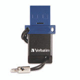 VERBATIM CORPORATION 71275 Store n' Go Dual USB 3.2 Gen 1 Flash Drive for USB-C Devices, Blue