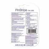 VERBATIM CORPORATION 70059 PinStripe USB 2.0 Flash Drive, 64 GB, Caribbean Blue/Red, 2/Pack