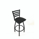 JMC FURNITURE BBBVSBLK Boggs Series Barstool, Supports Up to 300 lb, 30.5" Seat Height, Black Seat, Black Back, Black Base