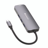 VERBATIM CORPORATION 32151 USB-C Pro Multiport Hub8 Port, Gray