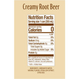 ZEVIA PBC 0190512 Zero Sugar Naturally Sweetened Soda, Creamy Root Beer, 12 oz Can, 12/Carton