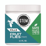 SC JOHNSON 329965 STEM Fruit Flies Trap, 5.4 oz Jar, 8/Carton
