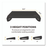 FELLOWES MFG. CO. 100098566 Breyta Foot Rest, 19.3 x 14.2 x 3.9, Black