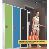ADIROFFICE I629201GRN Steel Storage Locker, 1 Compartment, 12 x 12 x 72, Green