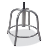 NATIONAL PUBLIC SEATING NPS® 681802 6800 Series Height Adjustable Metal Seat Swivel Stool, Supports Up to 300 lb, 18" to 24" Seat Height, Burgundy Seat/Gray Base