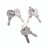 ADIROFFICE I629203BLK Steel Storage Locker, 3 Compartment, 12 x 12 x 72, Black