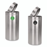 ALPINE INDUSTRIES ALP47527COT 27 Gallon Stainless Steel Compost Bin and Trash Can, Brushed Stainless Steel