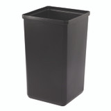 ALPINE INDUSTRIES 4450BLKKIT29 29 Gallon Trash/Recycling Cans, Steel, Blue Cans/Bottles Recycling and Green Compost Can w/Mixed Lid, Black Trash Can Sq Lid