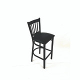 JMC FURNITURE CBBVSBLK Cobra Series Barstool, Supports Up to 300 lb, 28.5" Seat Height, Black Seat, Black Back, Black Base
