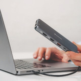 VERBATIM CORPORATION 32153 USB-C Pro Multiport Hub CMH 13Port, Gray