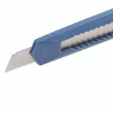 GREAT NECK SAW MFG. SBK3 Snap-Off Utility Knife, 9 mm Blade, 5" Plastic Handle, Blue