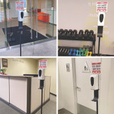 HLS COMMERCIAL HLSSDS01 Sanitizer Dispenser, 1,000 mL, 13 x 11.5 x 63, Silver