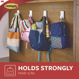 3M/COMMERCIAL TAPE DIV. Command™ 170112ES X-large Utility Hooks, Plastic, White, 15 lb Capacity, 2 Hooks and 8 Strips/Pack