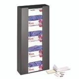 ADIRMED I90204BLK Acrylic Glove Dispenser, Quad Box Capacity, 10.2 x 3.5 x 21.1, Black