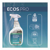 EARTH FRIENDLY PRODUCTS ECOS® PL97466EA Parsley Plus All-Purpose Kitchen and Bathroom Cleaner, 32 oz Spray Bottle