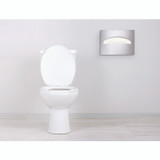 ALPINE INDUSTRIES ALP483 Stainless Steel Brushed Half-Fold Toilet Seat Cover Dispenser, 15.7 x 2 x 11.8