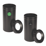 ALPINE INDUSTRIES 47527BLKCOT 27 Gallon Black Stainless Steel Compost Bin and Trash Can