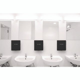 ALPINE INDUSTRIES ALP40510BLA Willow Commercial 120V Automatic Hand Dryer, 3.93 x 11.25 x 12.63, Stainless Steel, Black