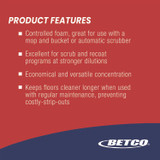 BETCO CORPORATION 1884700 Daily Scrub SC FastDraw Floor Cleaner, Characteristic Scent, 2 L Bottle, 4/Carton