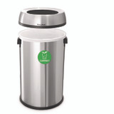 ALPINE INDUSTRIES ALP47065LCO 17 Gallon Stainless Steel Open Top Compost Station