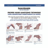 SANI PROFESSIONAL NPKP15984 PDI Sani-Hands Instant Hand Sanitizing Wipes, 7.5 x 6, Unscented, White, 220/Canister, 6 Canisters/Carton