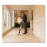 UNGER EFKT8 Excella Floor Cleaning Kit, 20" Gray Microfiber Head, 48" to 65" Adjustable Black/Green Handle