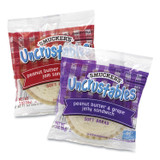 J.M. SMUCKER CO. Smucker's® 90300134 UNCRUSTABLES Soft Bread Sandwiches, Grape/Strawberry, 2 oz, 10 Sandwiches/Pack, 2 Packs/Box