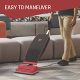 HOOVER COMPANY Commercial CH50300 Task Vac Soft Bag Lightweight Upright, 12" Cleaning Path, Black/Red