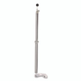 BOARDWALK 00422 Bottle Pump, 22 oz Output, Steel, 42.5" Tall, Chrome, 6/Carton