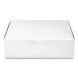 SOUTHERN CHAMPION TRAY SCT® 0953 White One-Piece Non-Window Bakery Boxes, 9 x 9 x 2.5, White, Paper, 250/Carton