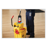 RUBBERMAID COMMERCIAL PROD. FG758088YEL WaveBrake 2.0 Bucket/Wringer Combos, Side-Press, 35 qt, Plastic, Yellow