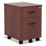 ALERA VABFMC Alera Valencia Series Mobile Pedestal, Left/Right, 2-Drawers: Box/File, Legal/Letter, Medium Cherry, 15.88" x 19.13" x 22.88"