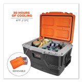 TENACIOUS HOLDINGS, INC. ergodyne® 13171 Chill-Its 5171 48-Quart Industrial Hard Sided Cooler, Orange/Gray