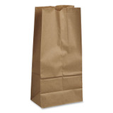 ROSS & WALLACE PAPER PRODUCTS, INC. GK16-500 Grocery Paper Bags, 16# Size, 40# Basis Weight, 7.75" x 4.75" x 16", Kraft, 500/Bundle