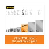 3M/COMMERCIAL TAPE DIV. Scotch™ TP3854200 Laminating Pouches, 3 mil, 9" x 11.5", Gloss Clear, 200/Pack
