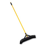 RUBBERMAID COMMERCIAL PROD. 2186280 Maximizer Push-to-Center Broom, 24", Polypropylene Bristles, Yellow/Black