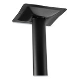 NATIONAL PUBLIC SEATING NPS® CT33636RD1MY Cafe Table, 36w x 36d x 30h, Square Top/Round Base, Mahogany Top, Black Base