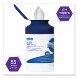 KIMBERLY CLARK Kimtech™ 7732005 WetTask System Prep Wipers for Bleach/Disinfectants/Sanitizers Hygienic Enclosed System Refills, w/Canister, 55/Rl,12 Roll/Ct