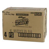KELLOGG'S 021838 Frosted Flakes Breakfast Cereal, Bulk Packaging, 40 oz Bag, 4/Carton